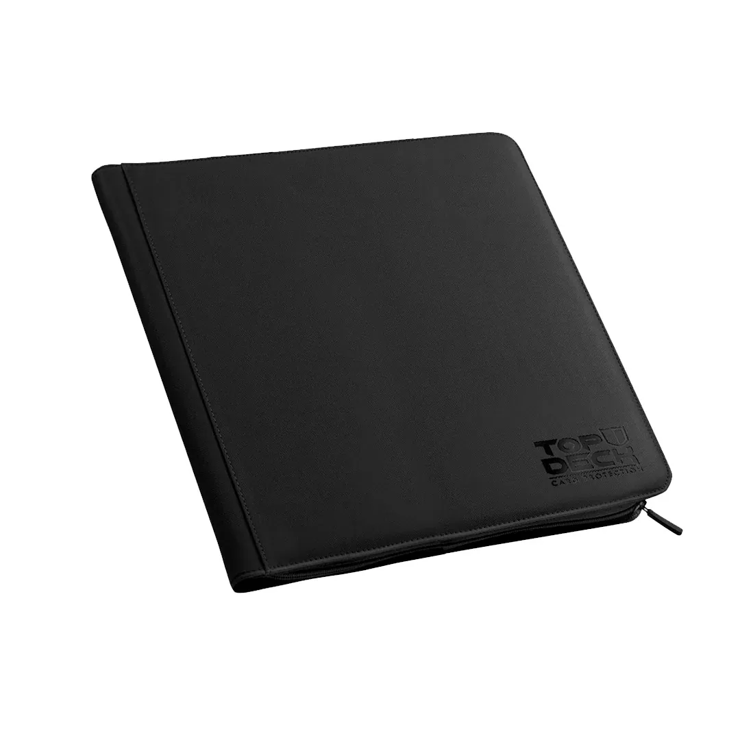 Carpeta Premium | Para 480 cartas (12 bolsillos por cara - carga lateral) - Varios Colores y con cierre - Top Deck